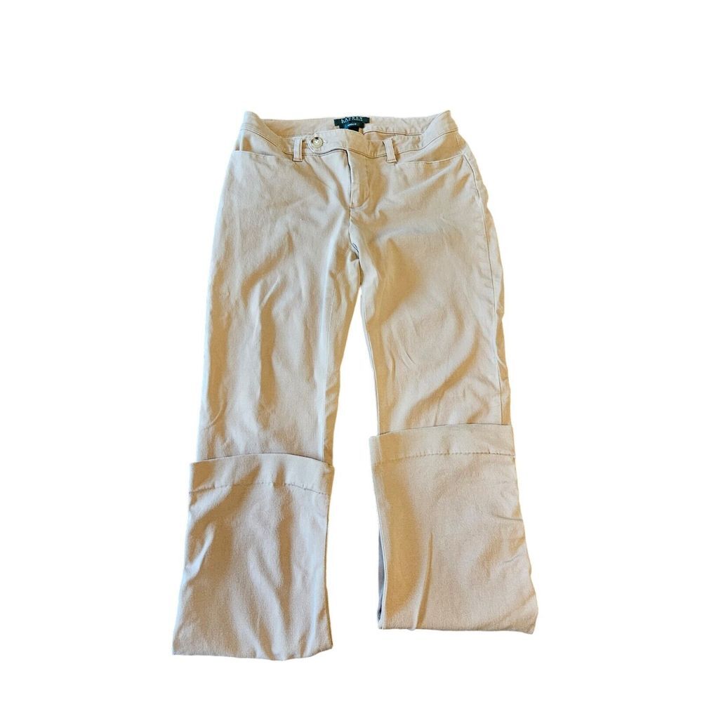 Lauren Ralph Lauren Adelle Pants/Jeans Tan Beige Light‎ Brown Womens Size 2 - Picture 2 of 7